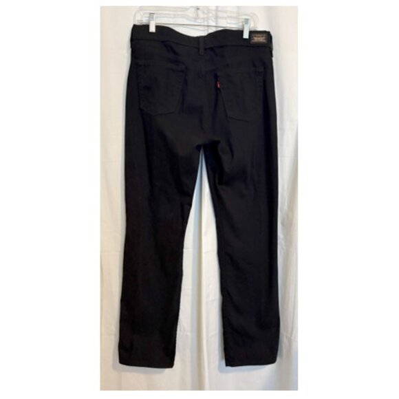 Levi's Black 505 Straight Leg Mid Rise Jeans Sz 10 - Picture 4 of 6